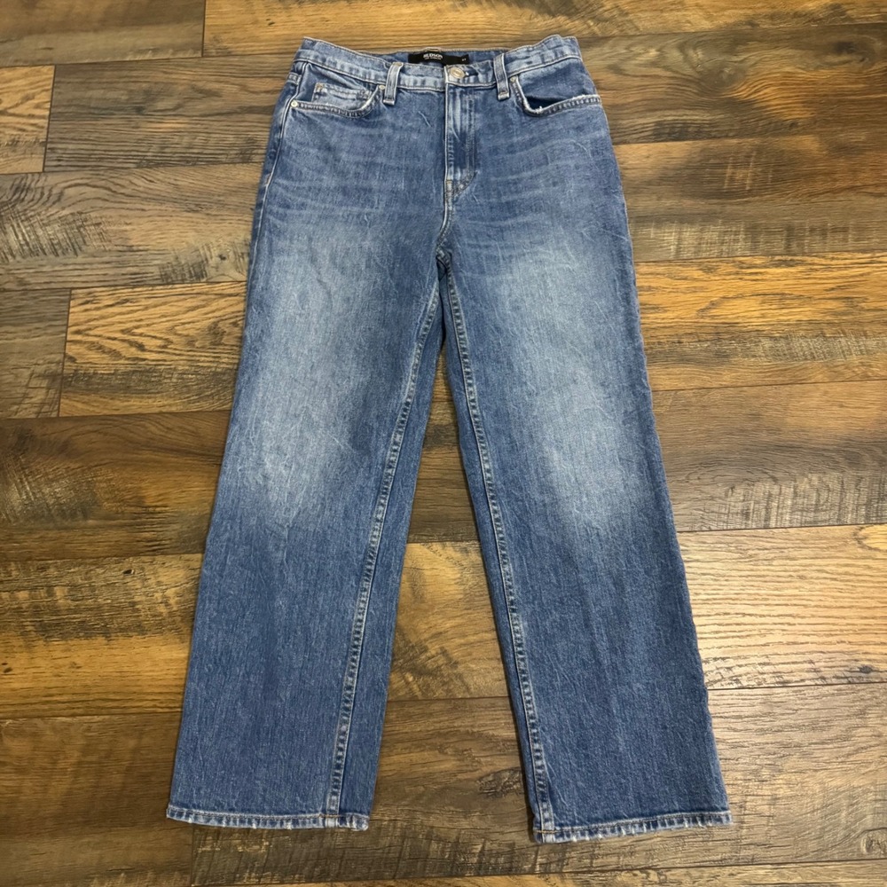 Hudson Jeans Womens 27 Medium Wash‎ Cropped Straight Leg Denim Made USA